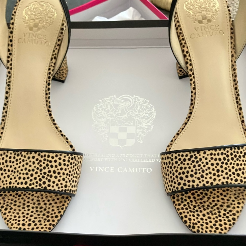 Vince Camuto Black and Tan Women's Shoes